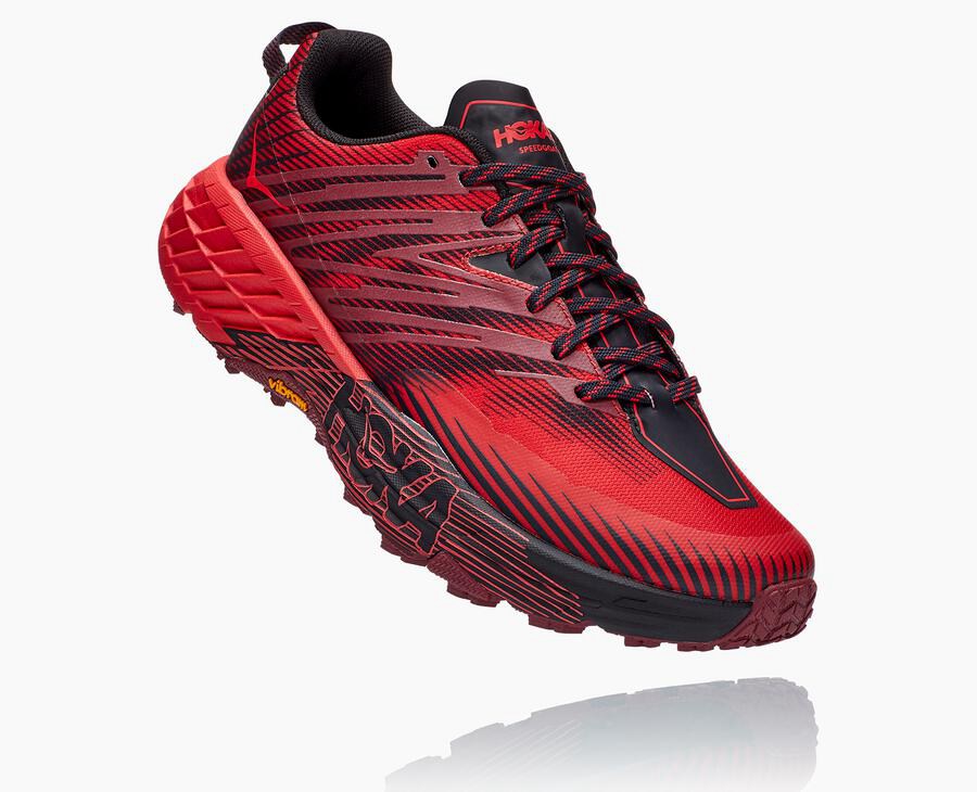 Hoka One One Spor Ayakkabı Erkek Kırmızı - Speedgoat 4 - RY0457132